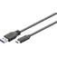 Kabel do synchronizacji i ładowania Goobay 67999 Super Speed USB-C na USB A 3.0 0,5 m czarny