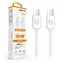 Aligator Kabel do transmisji danych POWER 5A USB-C - USB-C 1,5m biały / 100W