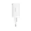 Baseus CCGP120202 GaN5 Pro Adapter szybkiego ładowania biały / 2x USB-C / USB-A / 65W