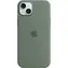 Silikonowe etui Apple z MagSafe do iPhone'a 15 PLUS w kolorze cyprysowym