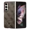 Trójkątne etui ze skóry PU Guess 4G do Samsung Galaxy Z Fold 5, brązowe