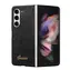 Tylna obudowa Guess PC/TPU z brokatowymi płatkami i metalicznym Logo do Samsung Galaxy Z Fold 5, czarna