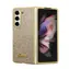 Tylna obudowa Guess PC/TPU Glitter Flakes Metal Logo do Samsung Galaxy Z Fold 5, złota