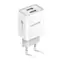 Ładowarka sieciowa Aligator Smart 2.4A biała / 2xUSB / SMART IC / wyprzedaż