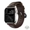Tradycyjny skórzany pasek Nomad ze srebrnymi detalami do zegarka Apple Watch Ultra (49 mm) 8/7 (45 mm)/6/SE/5/4 brązowy 