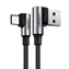 Ugreen US176 Kabel USB-A (M) - USB-C (M) 1m czarny / kątowy 