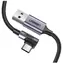 Ugreen Kabel USB-A (M) - USB-C (M) 2m czarny / kątowy USB-C 