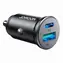 Joyroom JR-CCN05 czarny / Ładowarka samochodowa / 30W / 1x USB-A / 1x USB-C