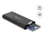 DeLock Obudowa zewnętrzna na dysk SSD M.2 NVME - USB-C (F) czarna