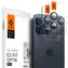 Spigen Glass tR EZ Fit Optik Pro szkło ochronne na aparat Apple iPhone 15 Pro i 15 Pro Max 2szt niebieskie