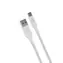 Kabel Epico w oplocie USB-C na USB-A 0,3m biały