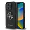 Tylna obudowa Guess PU 4G z metalowym Logo do Apple iPhone 16 Pro Max, szara
