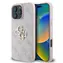 Tylna obudowa Guess PU 4G z metalowym Logo do Apple iPhone 16 Pro w kolorze różowym