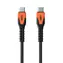 UAG Rugged Kevlar Kabel do transmisji danych i ładowania USB-C (M) - USB-C (M) 1,5 m czarno-pomarańczowy BULK