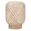 Solight WO3107 rattanowa latarnia LED z żarówką LED / ciepła biel / 3x AAA / 19cm