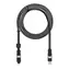 Rolling square inCharge XL 3M czarny / kabel do ładowania i transmisji danych 6w1 / USB / USB-C / Lightning / MicroUSB / 100W