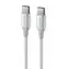 Kabel do transmisji danych Swissten TEXTILE II USB-C - USB-C 1,5m biały