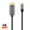 FIXED Kabel wideo ze złączami USB-C/HDMI USB-C 3.1 Gen 2 18 Gb/s HDMI 2.0 4K60HZ 2 m szary