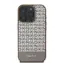 DKNY PU Skóra Powtórzony wzór Dolny pasek MagSafe Tylna obudowa do Apple iPhone 16 Pro Max Brown
