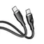 Kabel VOLTME Powerlink Moss Series CTC USB-C(M) 3A/60W 1m czarny / 2x USB-C(M)