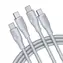 Kabel VOLTME Powerlink Rugg Series CTC USB-C(M) 5A/100W 1,8m szary / 2x USB-C(M)