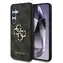 Tylna obudowa Guess PU 4G z metalowym Logo do Samsung Galaxy S25+ brązowa