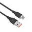 Solight SSC16005-S Kabel USB-C 3.1 (M) - USB-A 2.0 (M) 0,5 m czarny / silikon