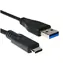 Kabel C-tech USB-C 2 m czarny / USB 2.0 A (M) - USB-C (M)