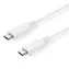 Kabel C-tech USB-C 1 m biały / USB-C (M) - USB-C (M)