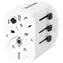 YENKEE YAT UN1 VIGO biały / Uniwersalny adapter podróżny / 3x USB-A / maks. 15 W