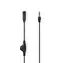 Kabel audio stereo Nedis 3,5 mm jack (M) - 3,5 mm jack (F) 1,00 m czarny