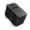 Choetech PD5022 ładowarka podróżna GaN EU/US/AUS/UK czarna / 70 W / USB-A / USB-C