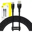 Baseus Flash 2 P10311804111-01 Kabel ładujący USB-A (M) - USB-C (M) 2 m czarny / 100 W