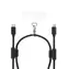 Smycz do telefonu Epico z kablem USB-C do USB-C 80-145 cm, czarna 