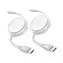 Cable USB-C iOttie zwijany, samozwijający, biały / 100 W / 2 szt. 