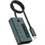 Icy Box IB-HUB1454-C31 zielony / hub USB / 4X USB-C 3.2 Gen2 / wyświetlacz