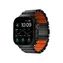 Pasek Nomad Stratos Band FKM do zegarka Apple Watch 49 mm/Ultra czarny/pomarańczowy