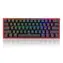 Redragon K616 Fizz PRO Black Red Switch czarny / Klawiatura gamingowa / mechaniczna / Przełączniki Redragon / RGB / BT / USB-C / U