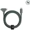 Native Union Belt Cable Duo USB-C - USB-C + Lightning 1,5 m w kolorze zielonym