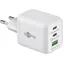 Goobay Zasilacz i ładowarka 230 V do 2x USB-C i 1x USB-A PD (szybkie ładowanie) 65 W biały