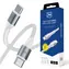Kabel Hyper 3mk N-SERIES USB-C do USB-C 1m 20V/5A 100W biały