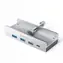 Orico MH4PC USB HUB z uchwytem zaciskowym srebrny / 3x USB-A + 1x USB-C 