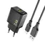 Ładowarka sieciowa Dudao A23TEU czarna / USB-A / USB-C / 2.4A