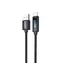 Kabel danych Dudao L7T / USB-A / USB-C / 66W / 1 m / wyświetlacz LED / czarny