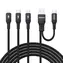 Kabel połączeniowy Dudao L3W Lightning / USB-A / USB-C / MicroUSB / 66W / czarny