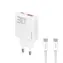 Ładowarka sieciowa Dudao A30EUT z kablem biała / USB-A / USB-C / 30W