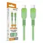 Kabel danych Aligator SoftPastels 3A 65W / USB-C/USB-C / zielony