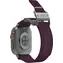 Pasek Aulumu A11 Mag Buckle Slim do zegarka Apple Watch, srebrna klamra, fioletowy pasek