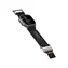 Pasek Aulumu A11 Mag Buckle Slim do zegarka Apple Watch, srebrna klamra, czarny pasek