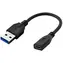 Bez pudełka - adapter MicroConnect USB-C (żeński) - USB 3.0 A (męski) 0,2 m czarny / bez pudełka